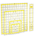 Suwimut 5-Piece Acrylic Quilting Ruler Set | Clear Sewing Grid Templates