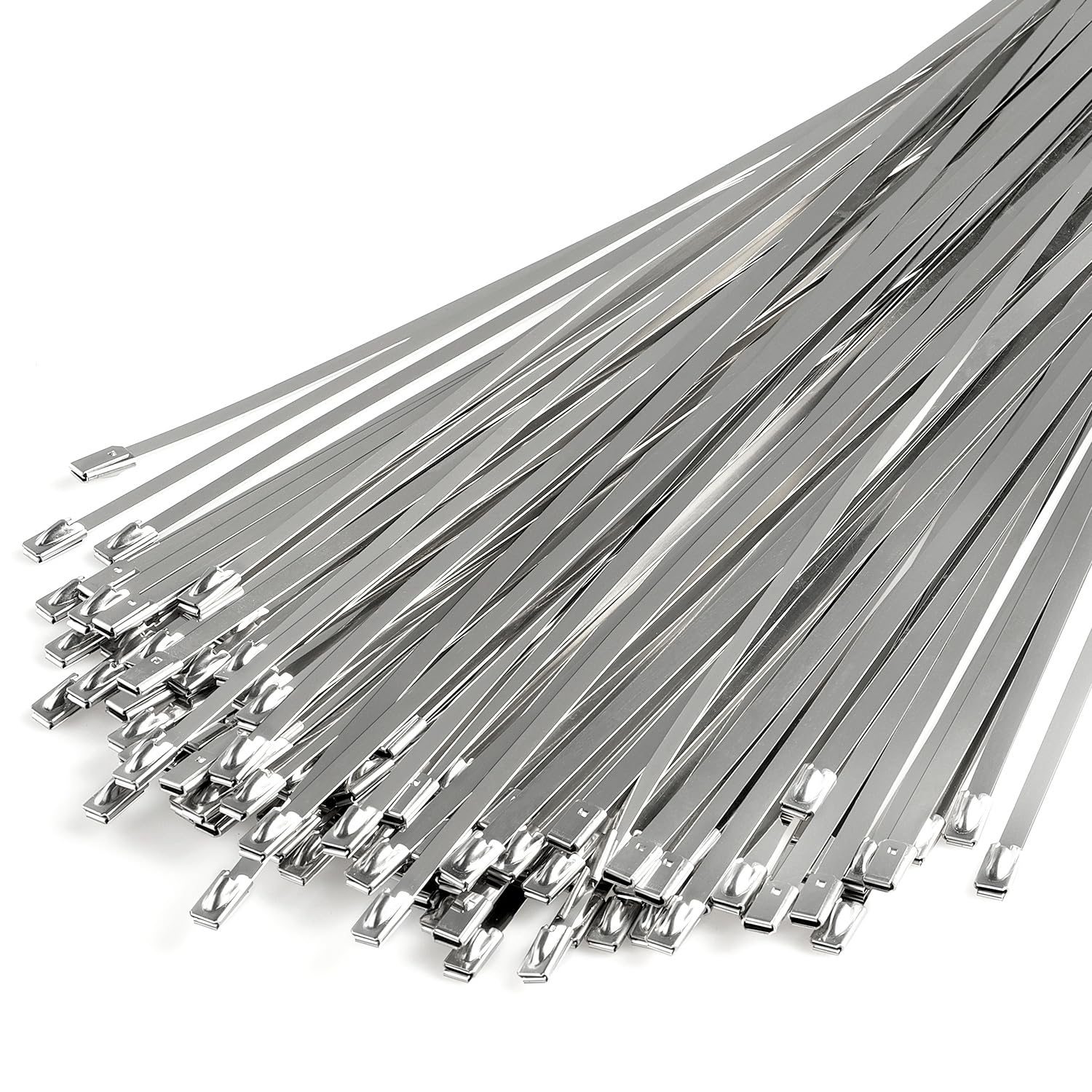 100pcs Chain Link Fence Ties – 11.8" 304 Stainless Steel