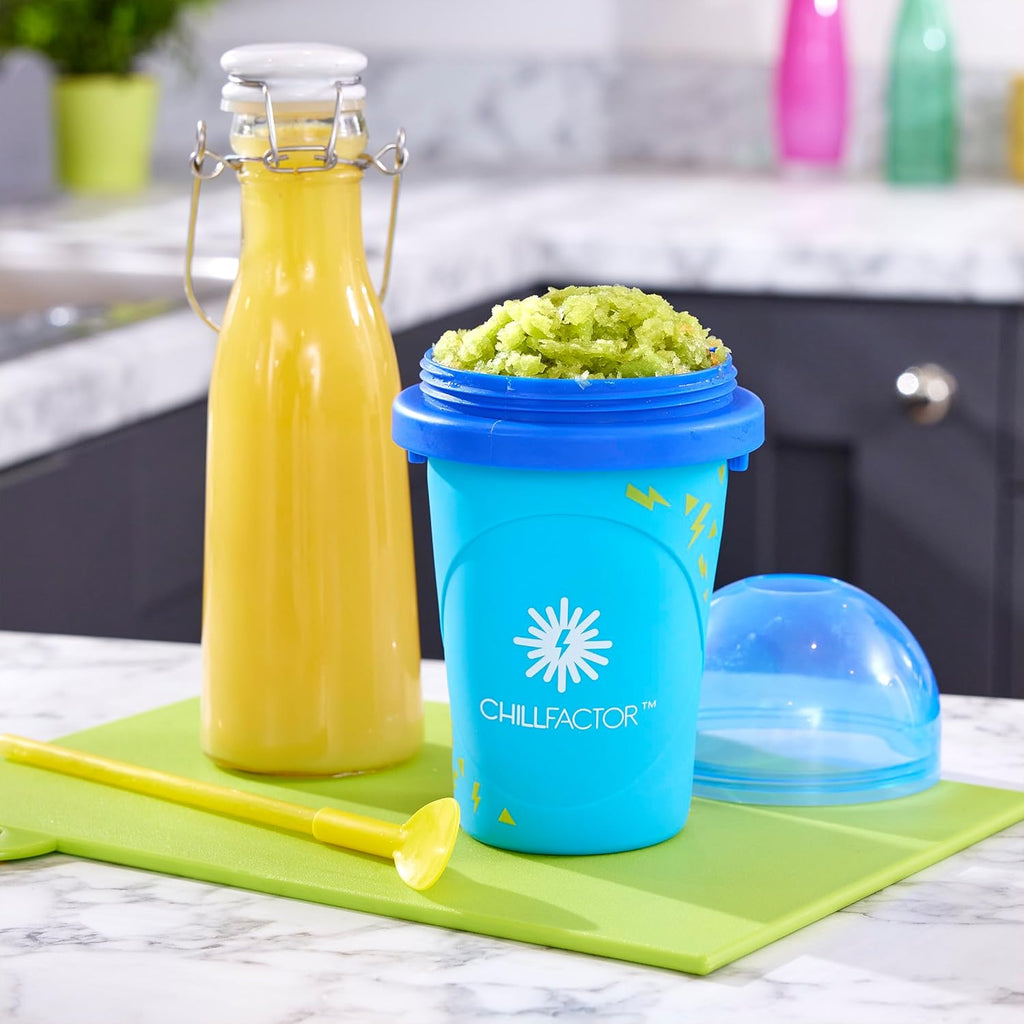 ChillFactor Colour Shock Slushy Maker – Rapid Freeze Reusable Cup in Pink