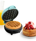 Nostalgia MyMini Personal Electric Waffle Maker – 25mm Aqua Iron