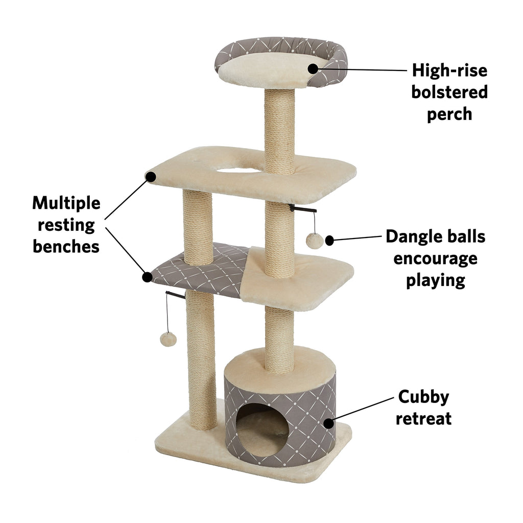MidWest Homes 5-Tier Cat Tree Tower with Sisal Scratching Posts