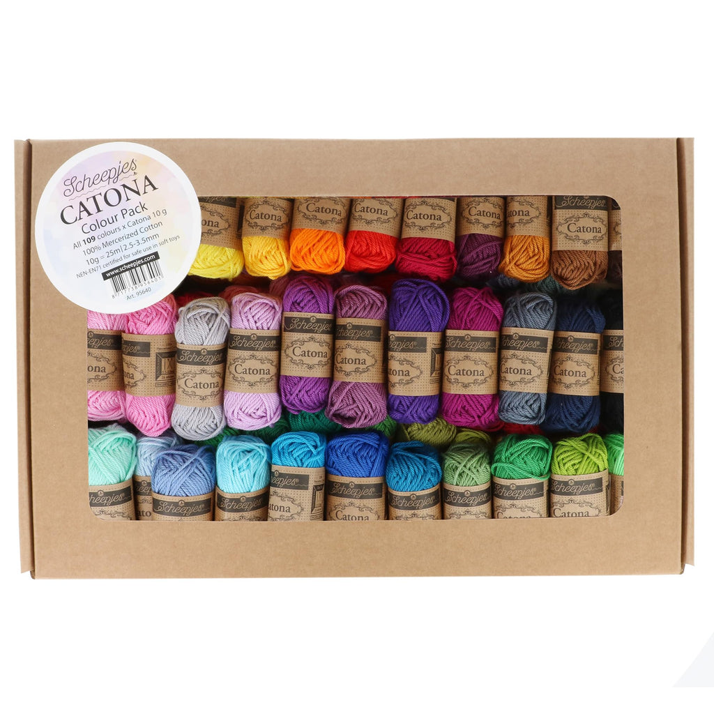 Scheepjes Catona Colour Pack – 109 Mercerized Cotton Yarn Balls