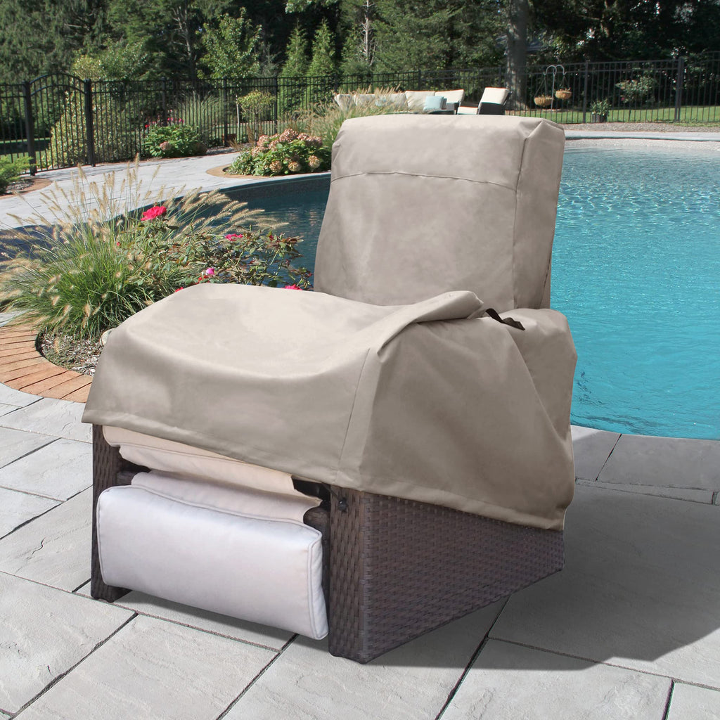 Art To Real Waterproof Garden Chair Cover – Heavy Duty 600D Nylon, Khaki