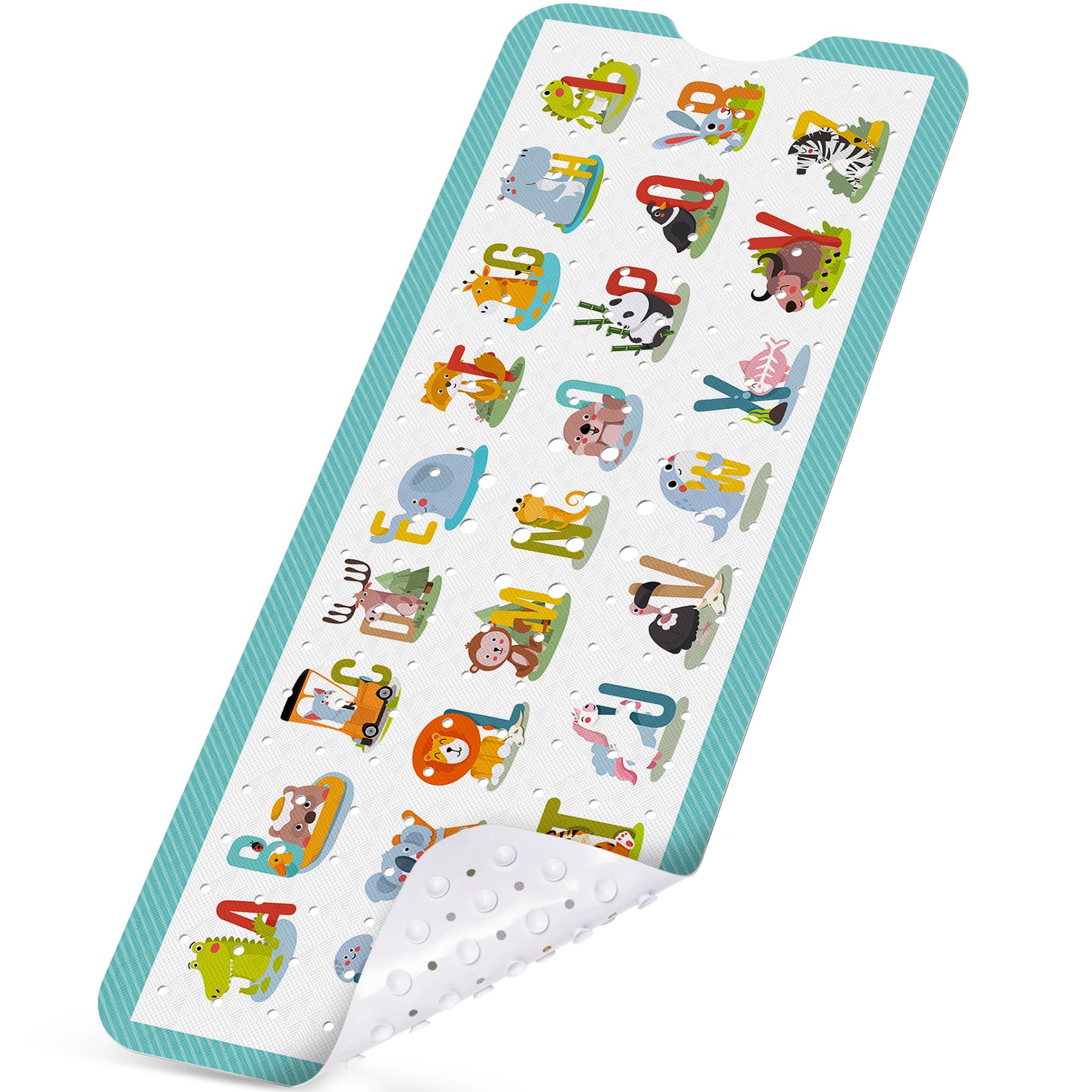 NiBaby Non-Slip Baby Bath Mat – Large 102x41cm PVC Mat for Tubs & Showers