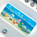ShineCozy Kids Non-Slip Bathtub Mat – XL 35x16 Ocean Theme Shower Mat
