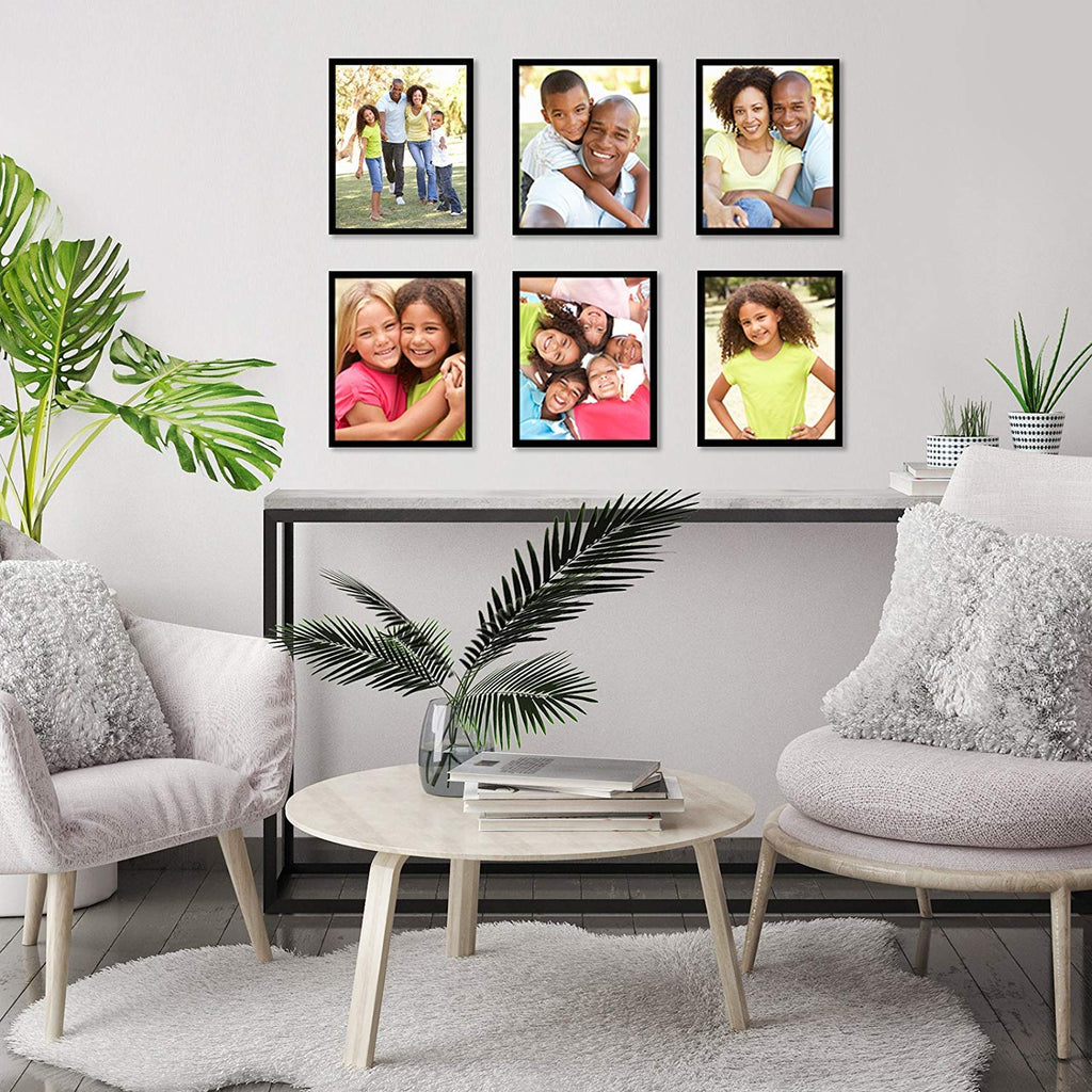Americanflat 8x10 Black Picture Frames | Set of 6 Gallery Wall Frames