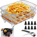 Jolof Store 3-Layer Air Fryer Rack for Ninja | Stainless Steel Dehydrator