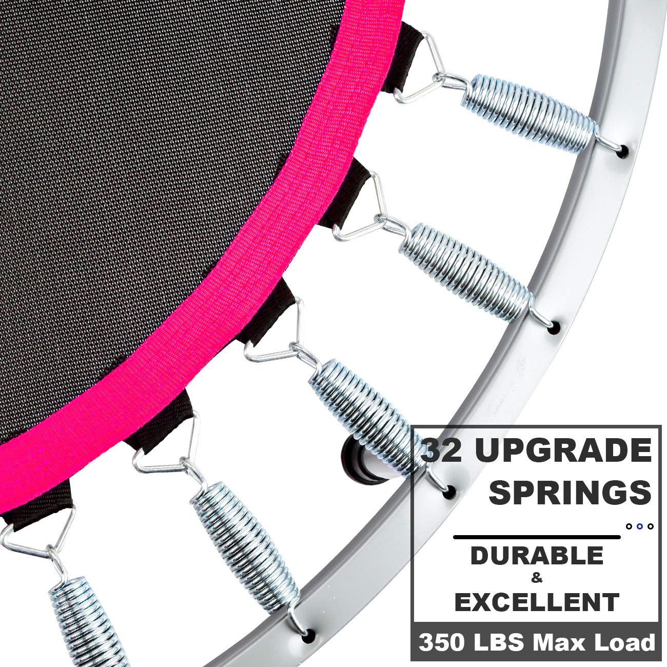 DARCHEN Mini Trampoline Rebounder - 200KG Foldable Indoor Fitness Trainer