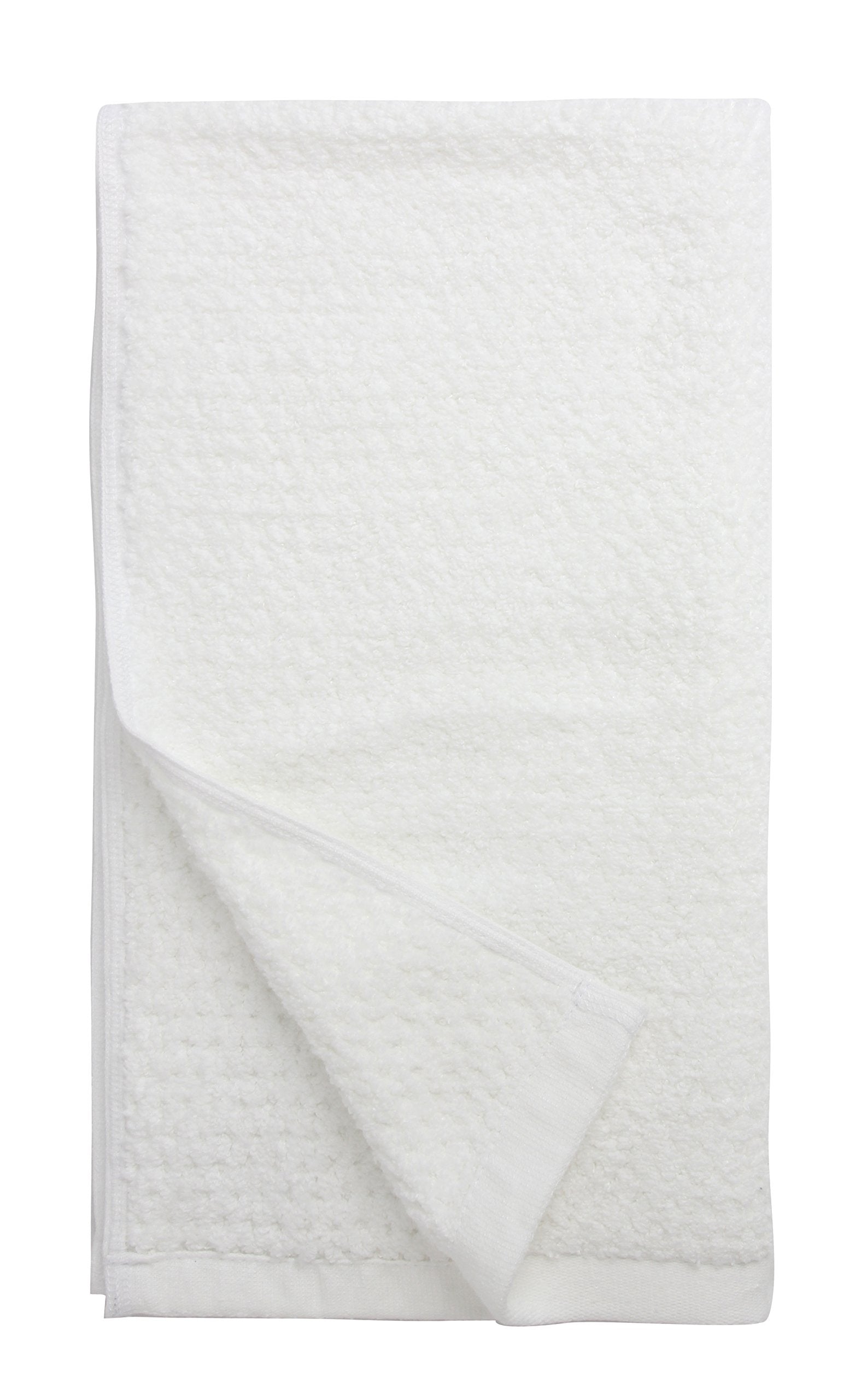 Everplush Quick-Dry Hand Towels | 4-Pack White Cotton Microfiber Blend