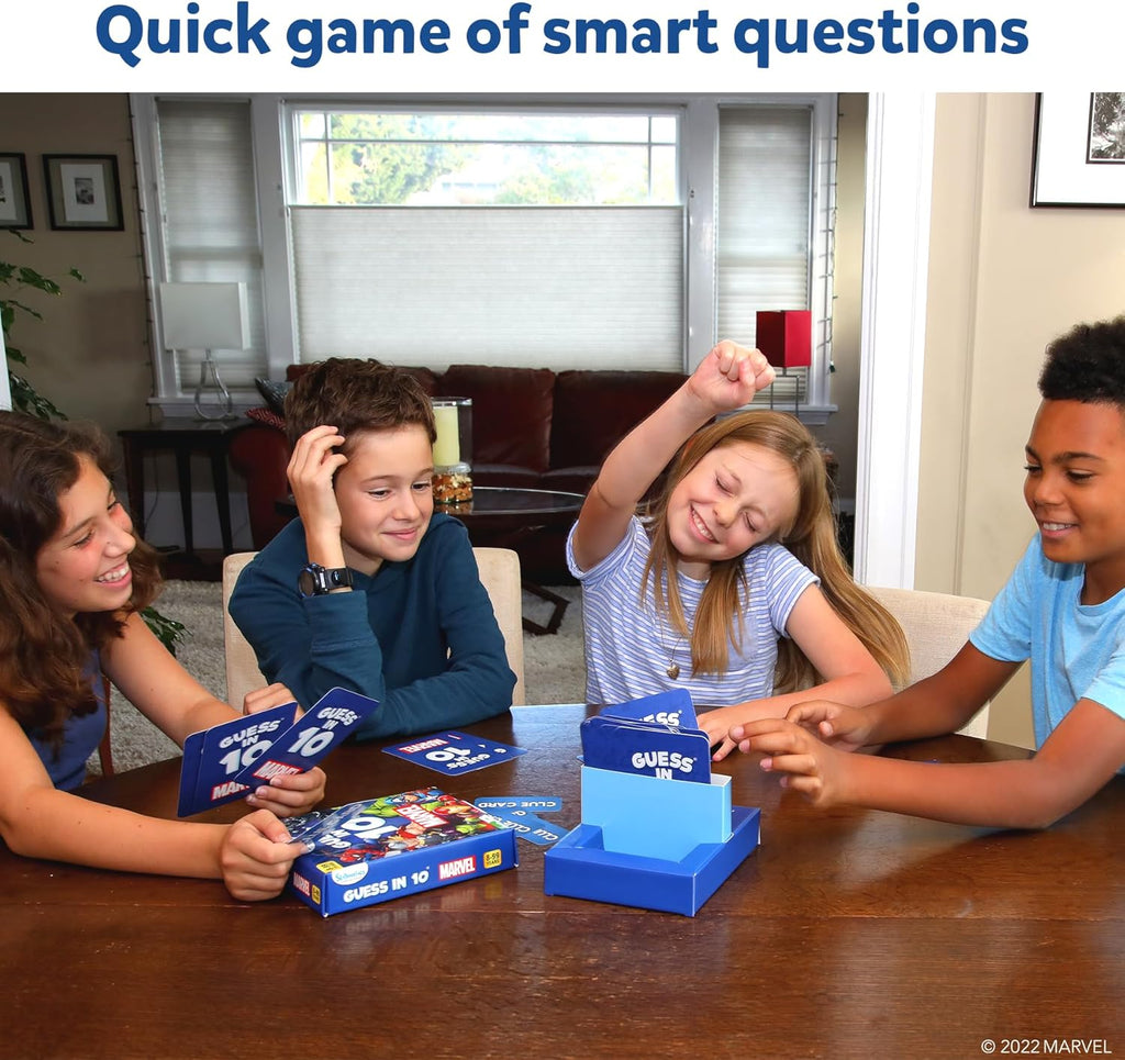 Skillmatics Guess in 10 Marvel Edition - Trivia Card Game for Kids