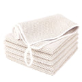 EURSPEUNG Microfibre Cleaning Cloths – 6 Pack White 30x30cm Polyester