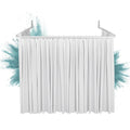 Erica U-Shaped Shower Curtain Rail | White Steel 85x95x85cm