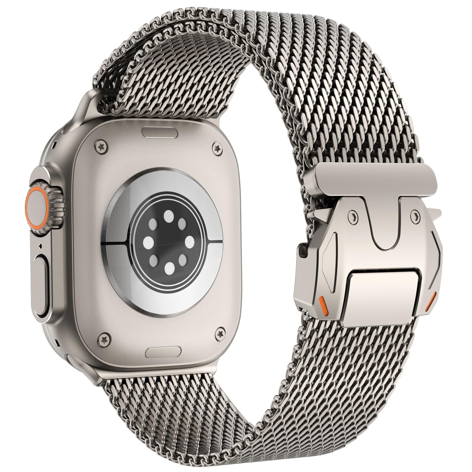 CHANCHY Milanese Mesh Loop Metal Band for Apple Watch – Titanium