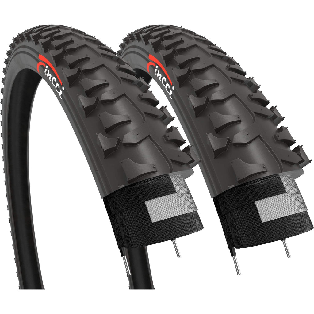 Fincci 20x1.75 Inch Bike Tyres - Pack of 2 Durable BMX MTB Tires