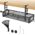 Jolof Store Under Desk Cable Management Tray – No-Drill Wire Organizer