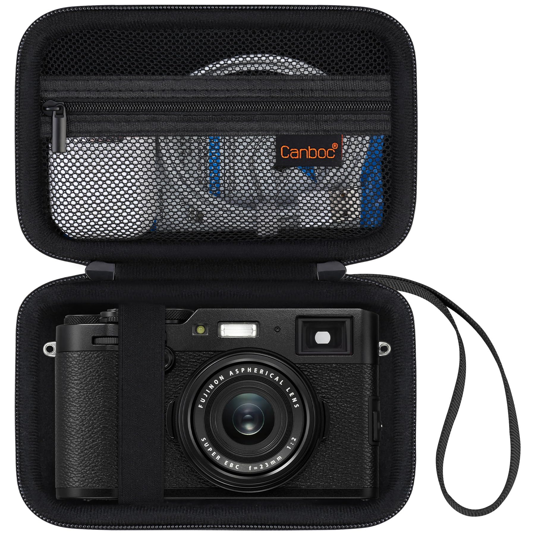Canboc Camera Case for Fujifilm X100VI X100V X100F – Black Travel Pouch