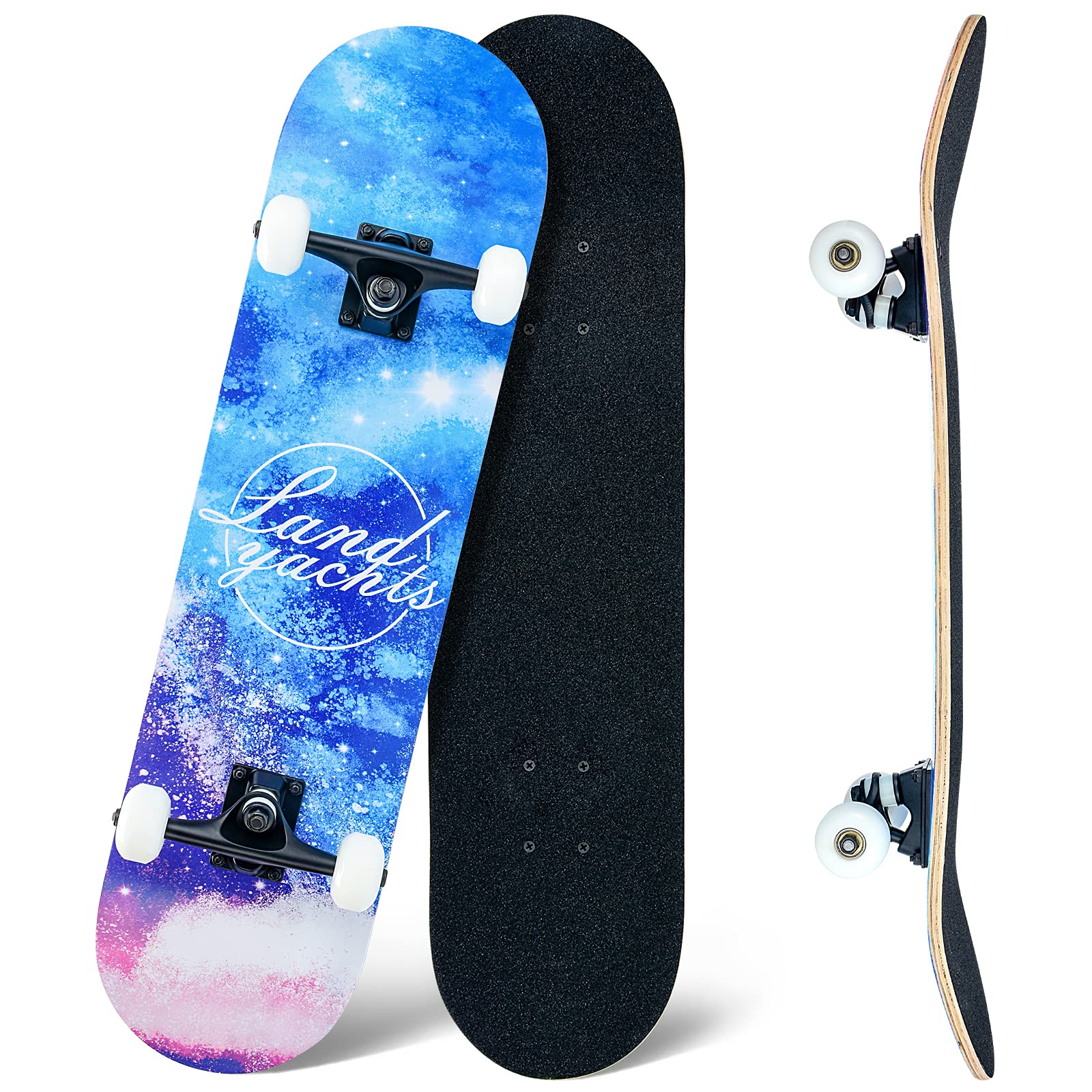 Jolof Store Complete Skateboard | 31x8 Inch 8-Layer Maple Wood Deck