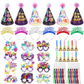 HOWAF 2026 New Years Eve Party Supplies Kit – 48pc NYE Photo Props