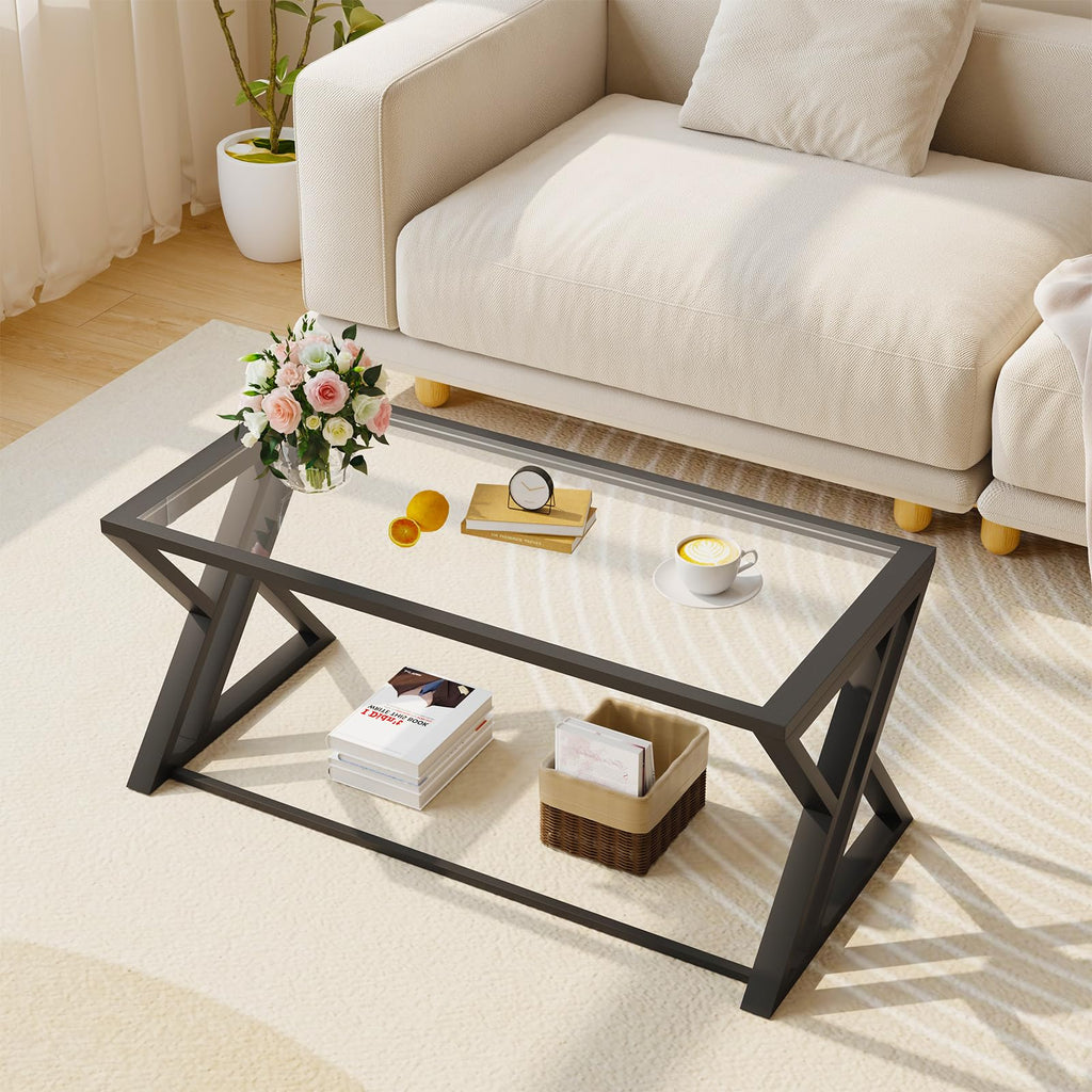 Coffee Table, Living Room Table, Center Tea Table, Glass Coffee Table - image 3