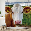 Jolof Store Funny Cow Shower Curtain – Waterproof Polyester, 180x200 cm