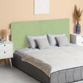 sourcing map Bed Headboard Slipcover, 150cm Jacquard Fabric Stretch Protector Covers, Dustproof Cover for Queen Size Headboard Bedroom Decor, Green - image 1