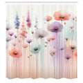 Abakuhaus Floral Shower Curtain | Waterproof Fabric Decor | 175 x 200 cm
