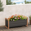 Grand Patio Metal Raised Garden Bed - Weather-Resistant Planter Box
