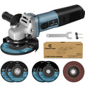 C P CHANTPOWER 900W Corded Angle Grinder – 115mm with 5 Accessories