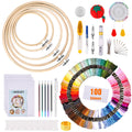MAKEASY Embroidery Starter Kit | 205PCS Cross Stitch Set with 100 Colors