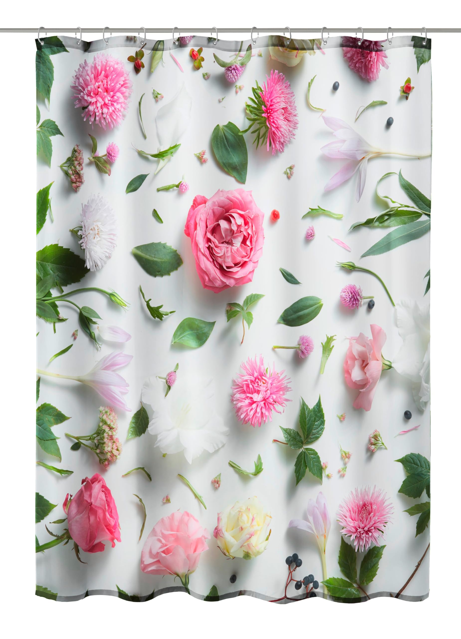 Kleine Wolke Flowers Shower Curtain – Water-Repellent Floral Textile