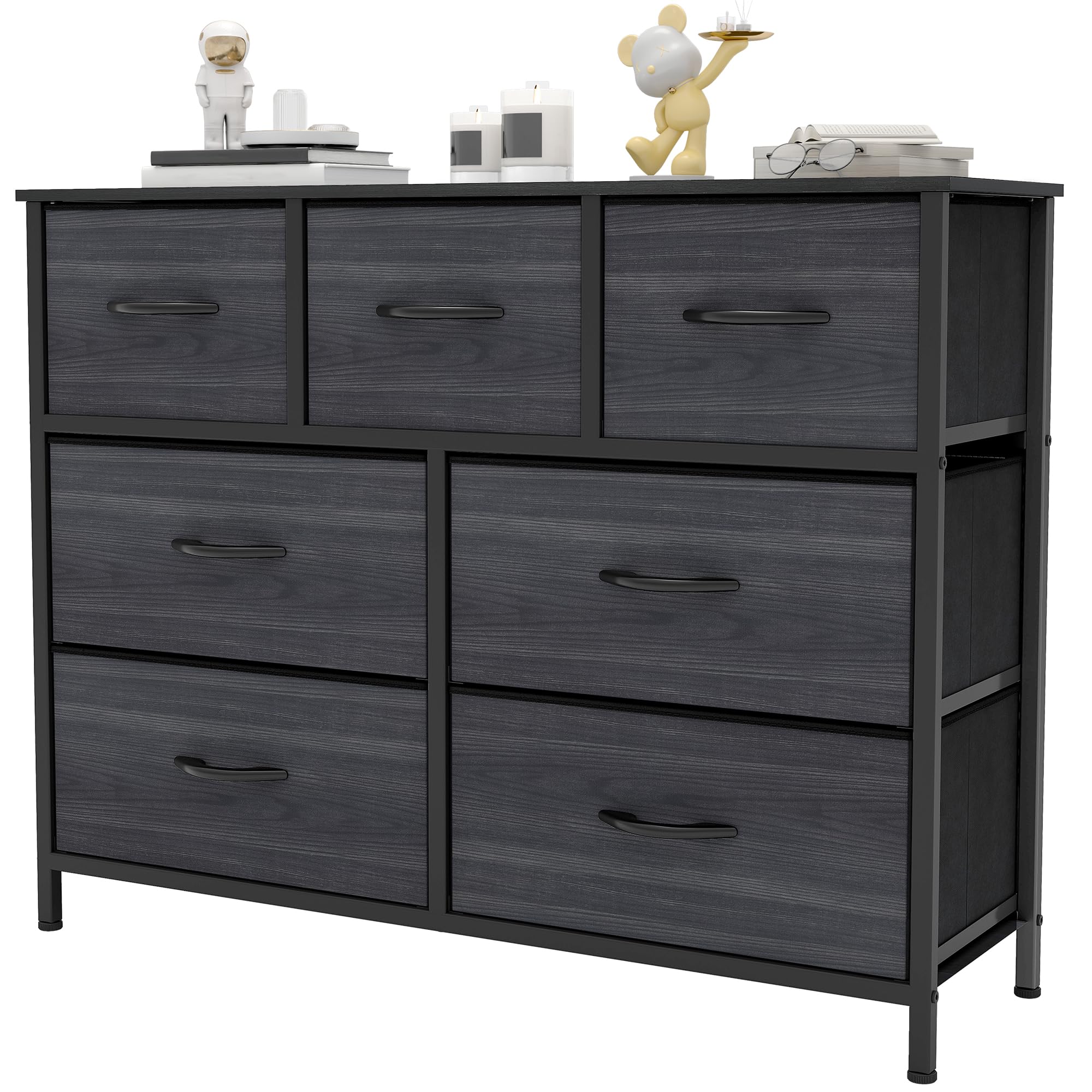 YITAHOME 7-Drawer Wide Fabric Dresser – Sturdy Steel Storage Chest