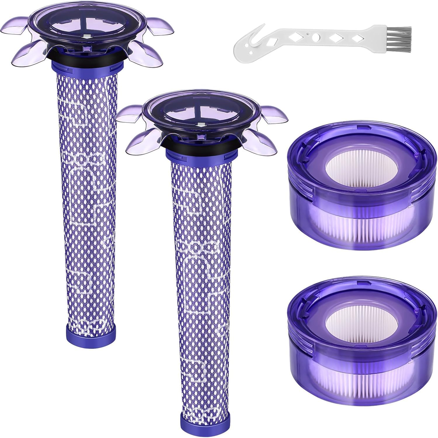 Jolof Store Dyson V8 SV25 & V7 SV37 Vacuum Filter Replacement Kit - 5 Pcs