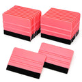 Lunbengo 20-Piece Car Wrap Squeegee | Felt Edge Vinyl Applicator, Pink