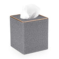 Jolof Store Linen Cube Tissue Box Cover – Decorative Square Holder