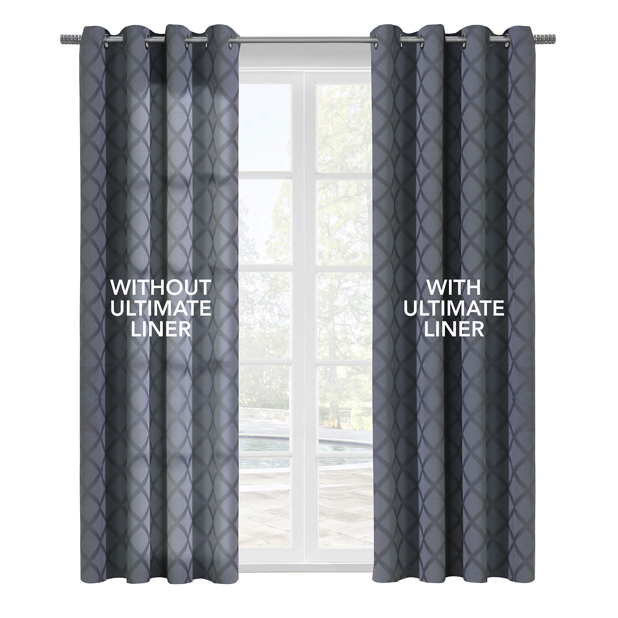 Thermalogic Ultimate Blackout Curtain Liner | White Polyester | 45x88