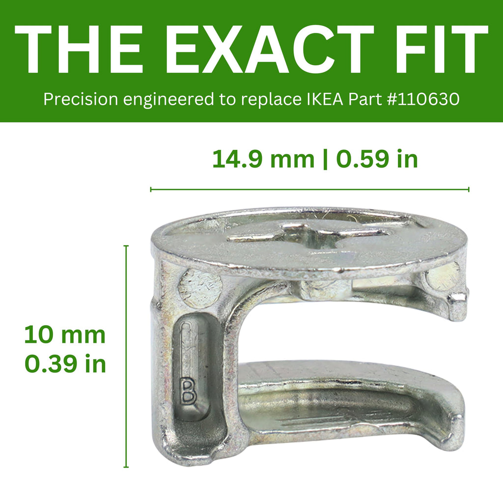 Spare Hardware Parts Cam Lock Nut 12MM | Replacement for IKEA Part # 110630 | Pack of 10 - image 4
