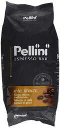 Pellini No. 82 Vivace Roasted Coffee Beans - Italian Espresso - 2 x 1kg