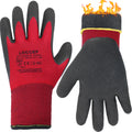 LOCCEF Thermal Insulated Winter Work Gloves – Super Grip Freezer Gear (2 Pairs)