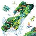 SHUCHING Dinosaur Kids Bath Mat – Extra Long 100x40cm Non-Slip PVC Mat