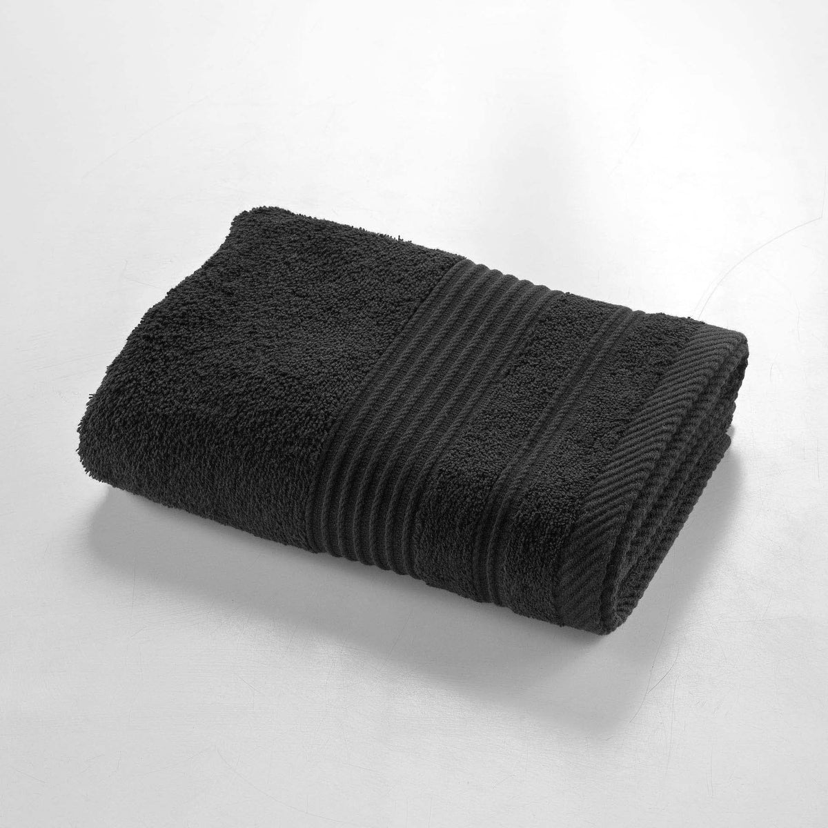 Douceur d'Intérieur, Tendresse Hand Towel 50 x 90 cm Black Sponge Plain - image 1