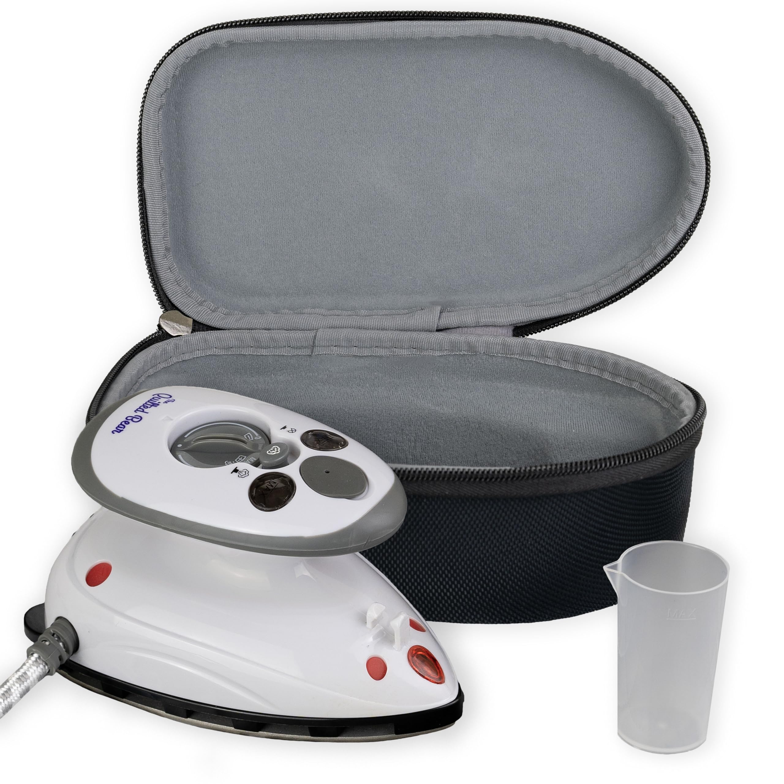 The Quilted Bear Mini Travel Iron – Steam Function & Ceramic Soleplate