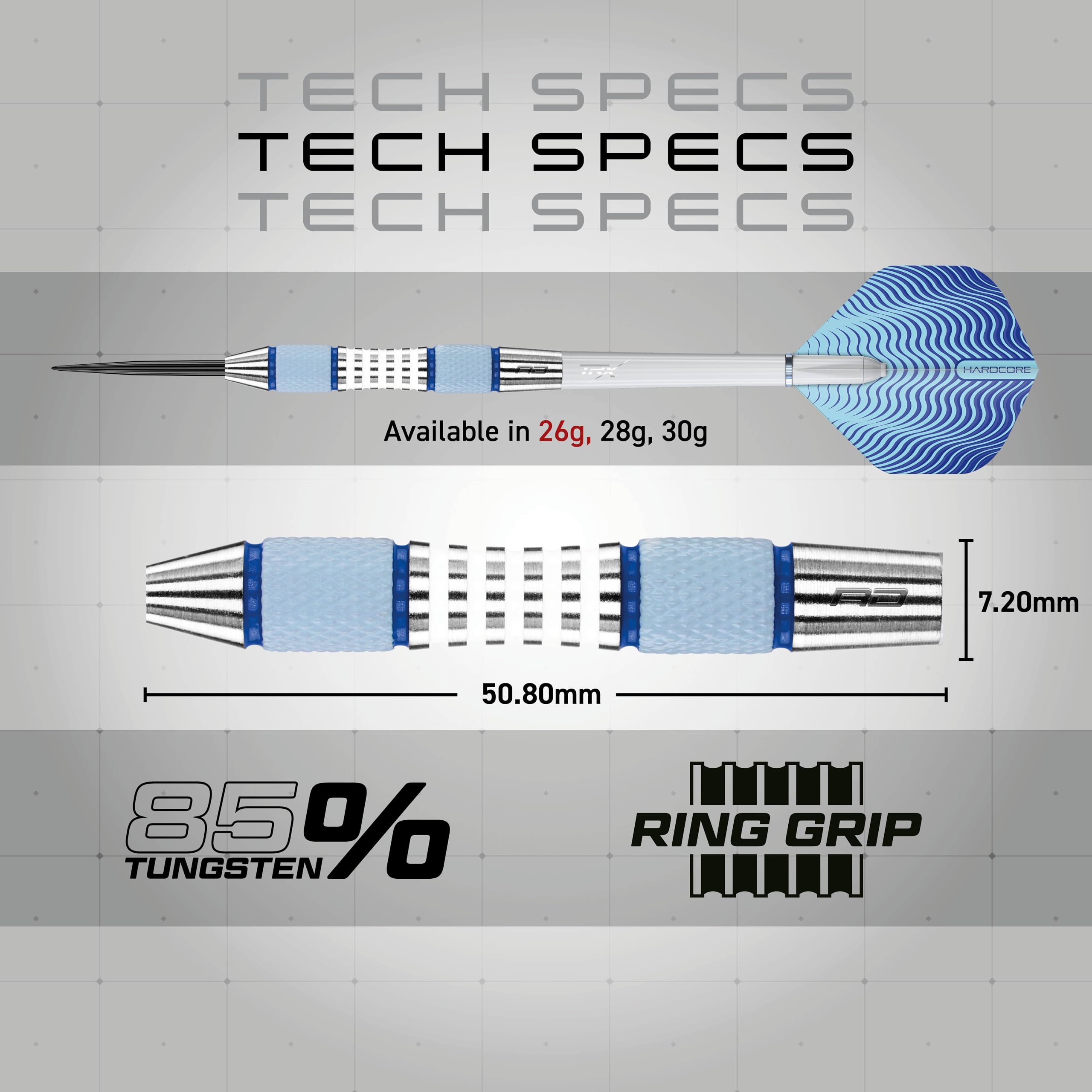 Red Dragon Stag 26g Tungsten Darts Set | Precision Grip Steel Tip