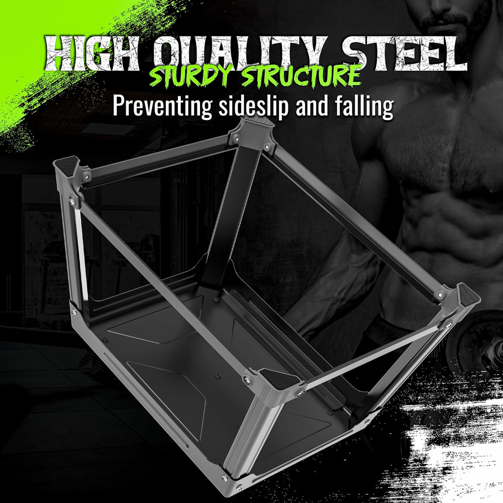 12 Inch Steel Plyometric Box – 17x13 Surface Jump Trainer