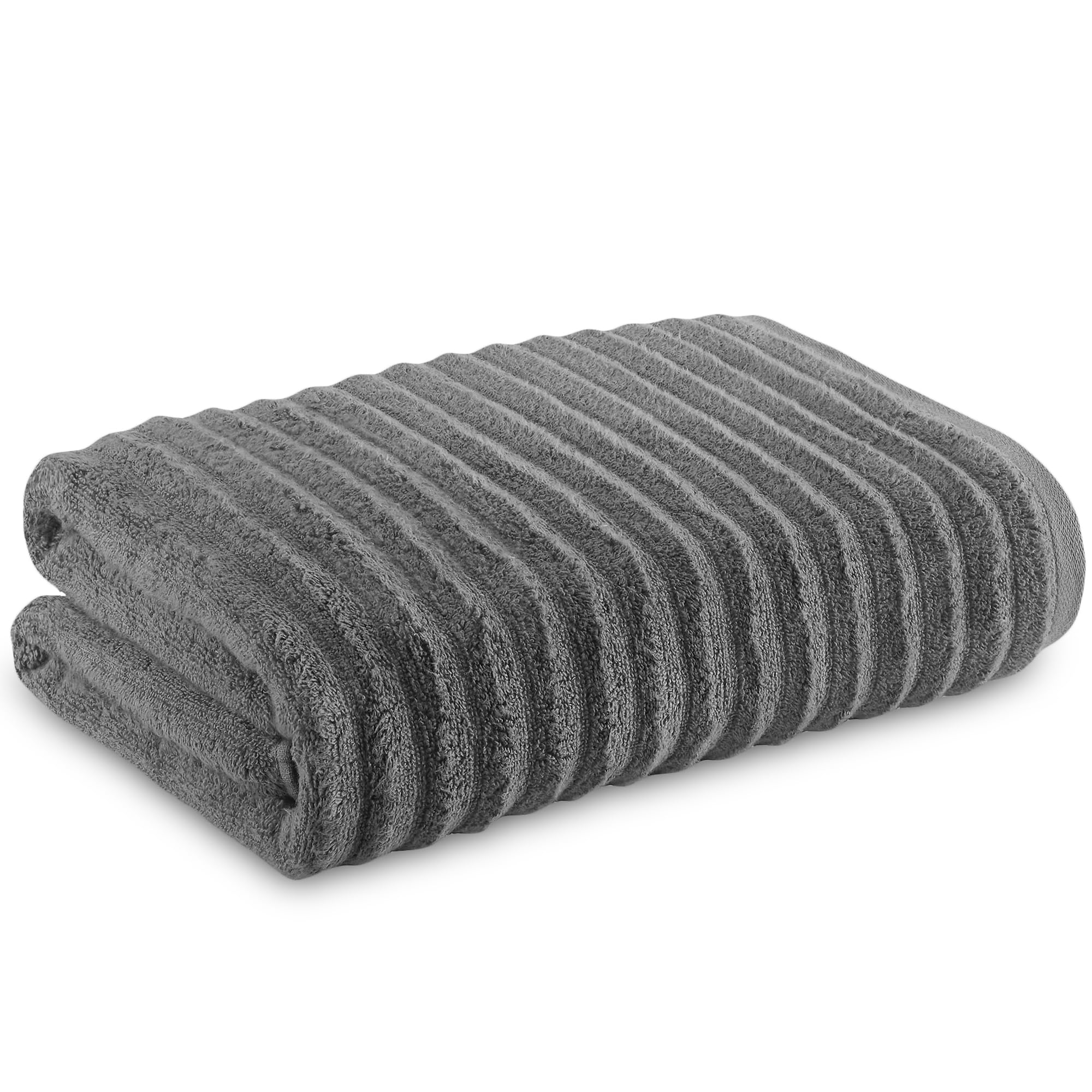 Towelogy Bamboo Extra Large Bath Towels – Charcoal 90x140cm Bath Sheet