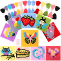 Pllieay 10-in-1 Cross Stitch Kit for Kids – Beginner Embroidery Sewing Set