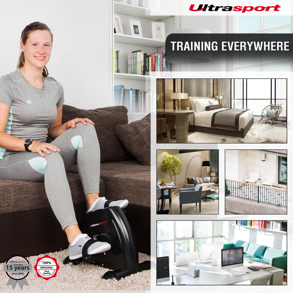 Ultrasport Mini Bike 50 – Arm and Leg Pedal Exerciser with LCD Display