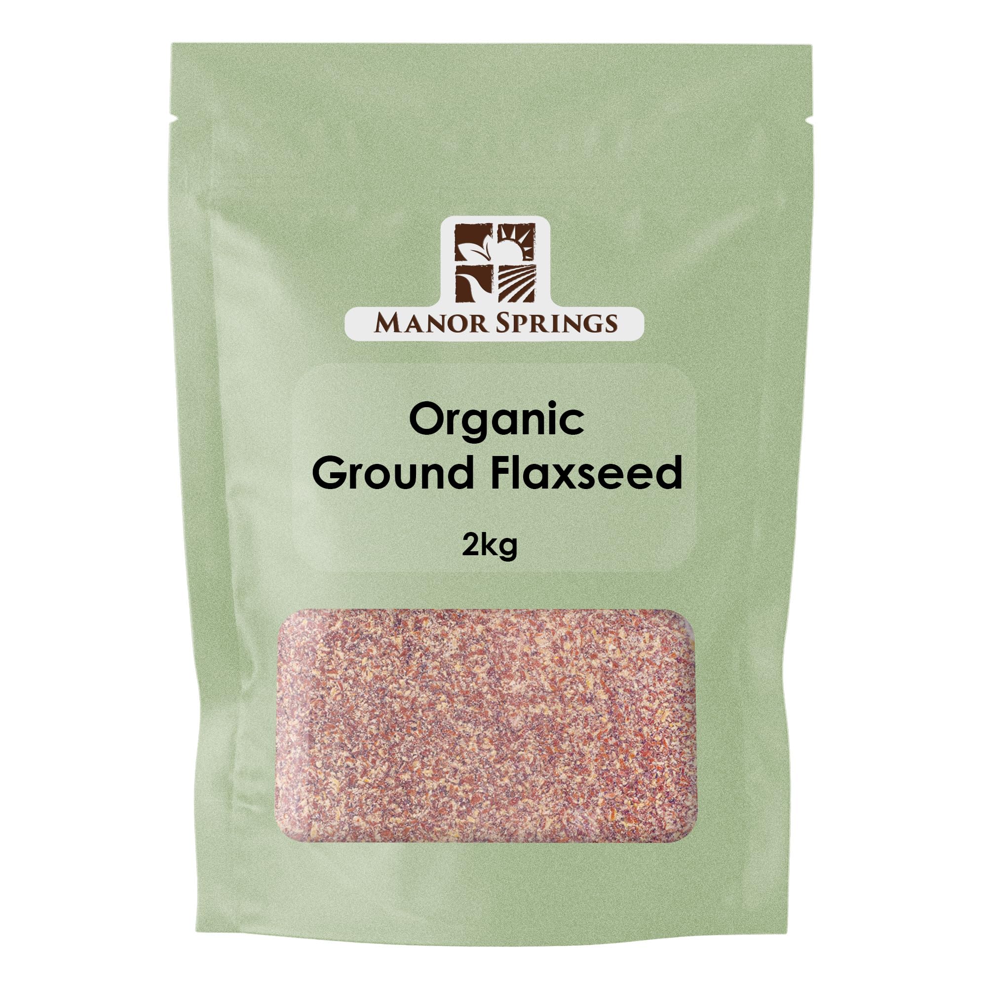 Manor Springs Organic Ground Flaxseed – Milled Linseed Superfood, 2kg