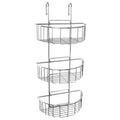 TATAY 3-Tier Hanging Shower Caddy – Chrome Stainless Steel Basket