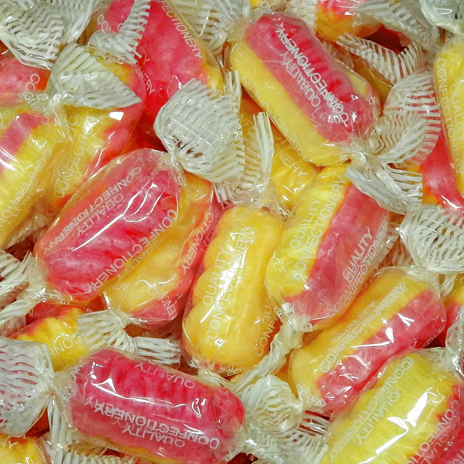 Jolof Store Rhubarb & Custard Sour Sweets – 1kg Bulk Pick and Mix Bag