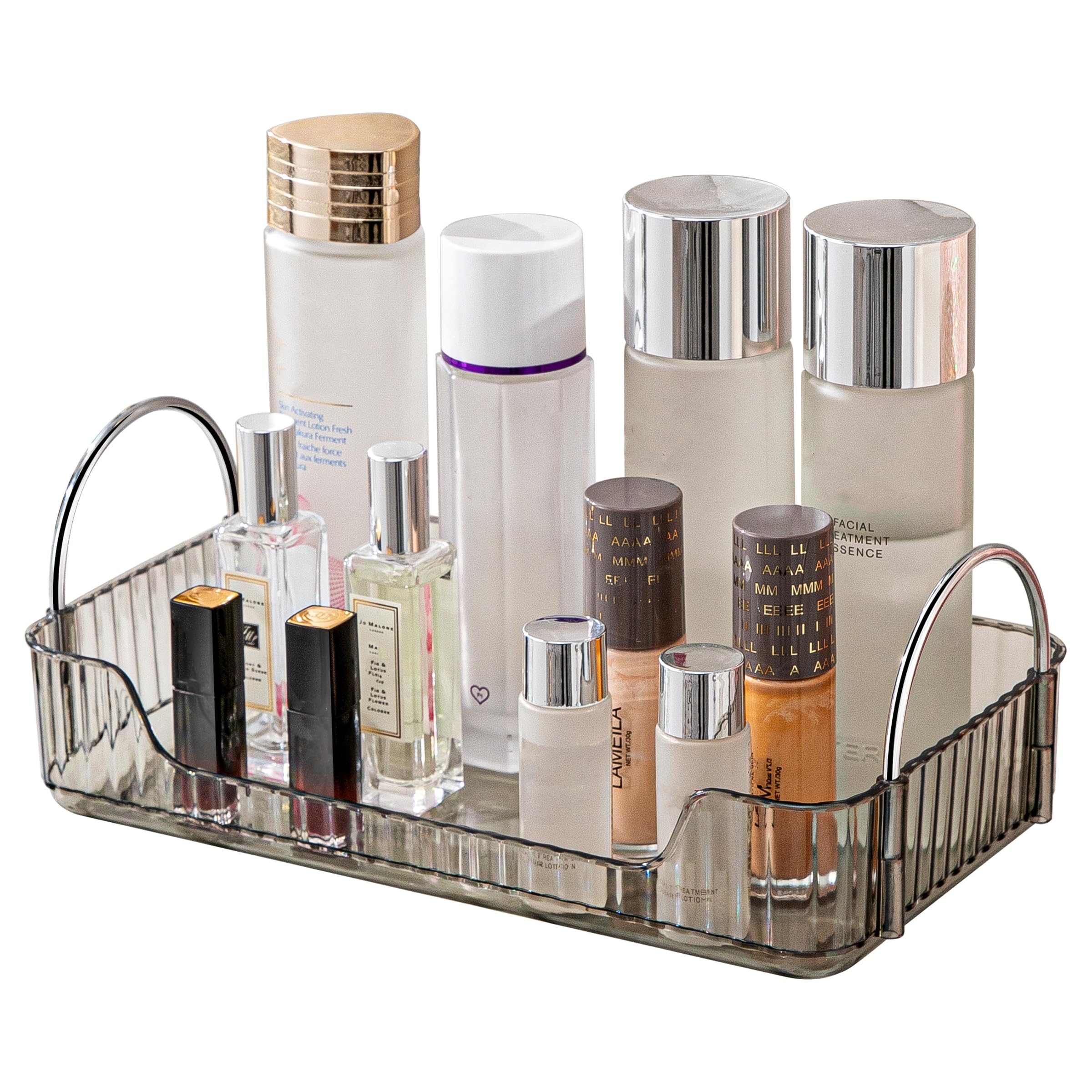 Bathroom Countertop Organizer – 1 Tier PET Makeup Vanity Tray